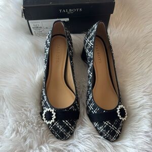Talbots tweed pumps